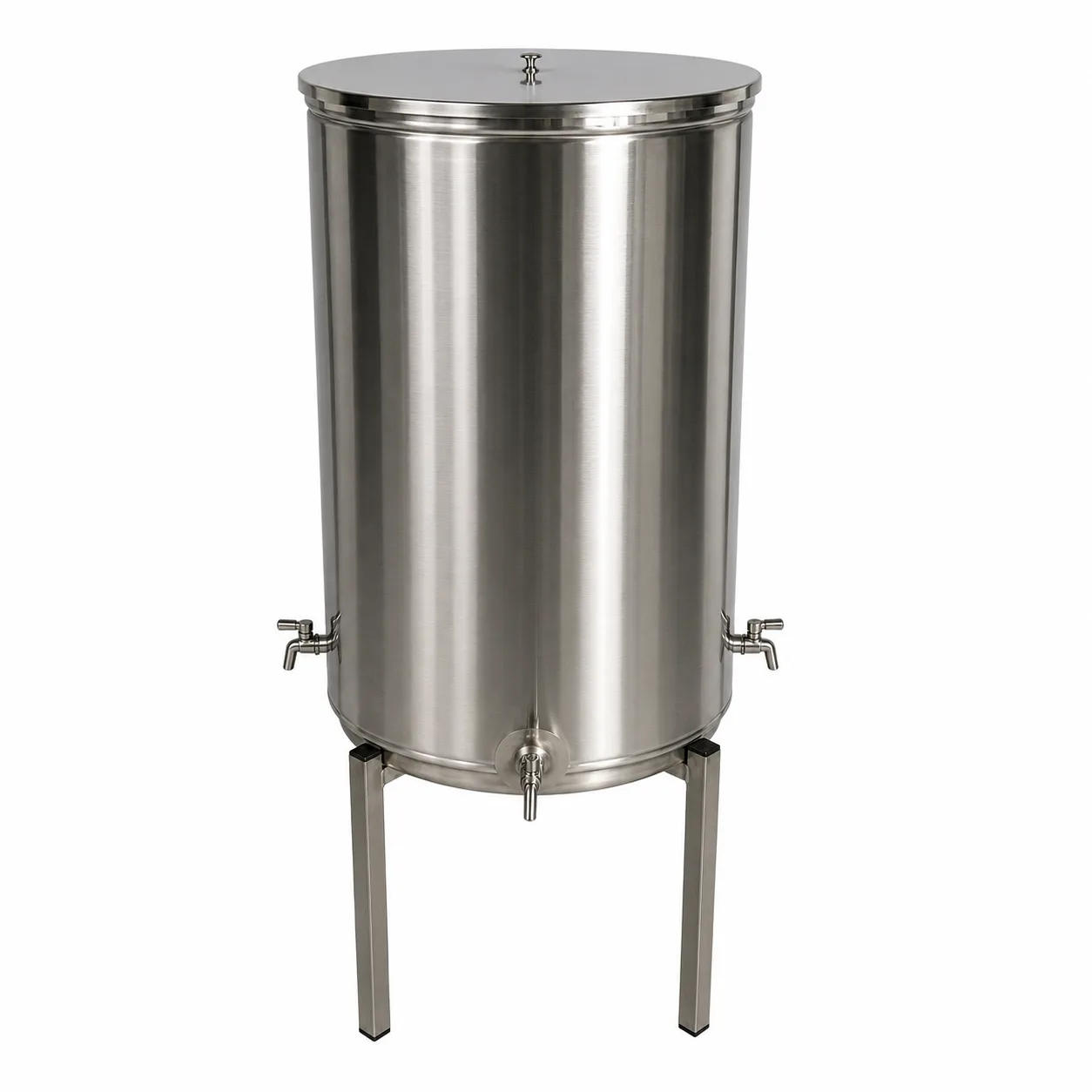 Vas pentru agheasma INOX 80 L AISI 304 cu suport si 3 robineti
