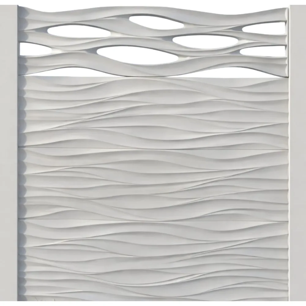 Gard beton Flux inaltime 2 m, cu stalpi drepti