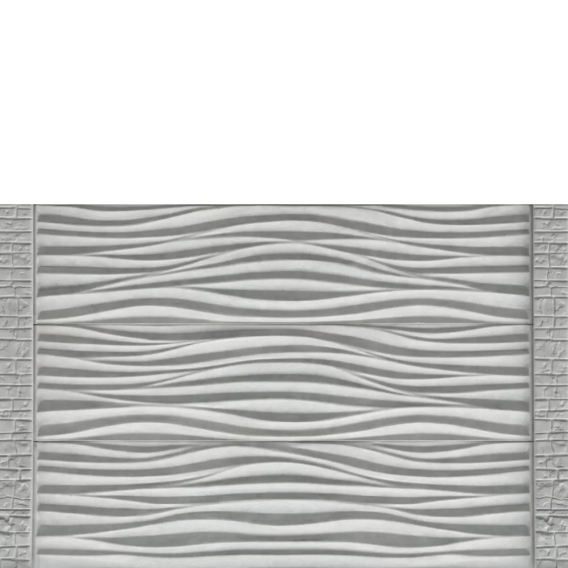 Gard beton Compact Flux inaltime 1,5 m, cu stalpi cu model