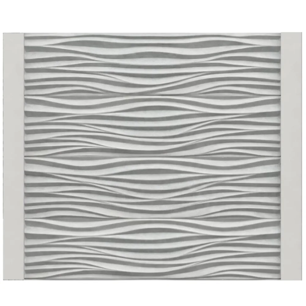 Gard beton Compact Flux inaltime 2 m, cu stalpi drepti