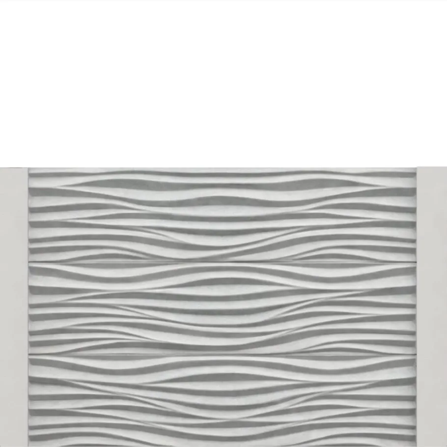 Gard beton Compact Flux inaltime 1,5 m, cu stalpi drepti