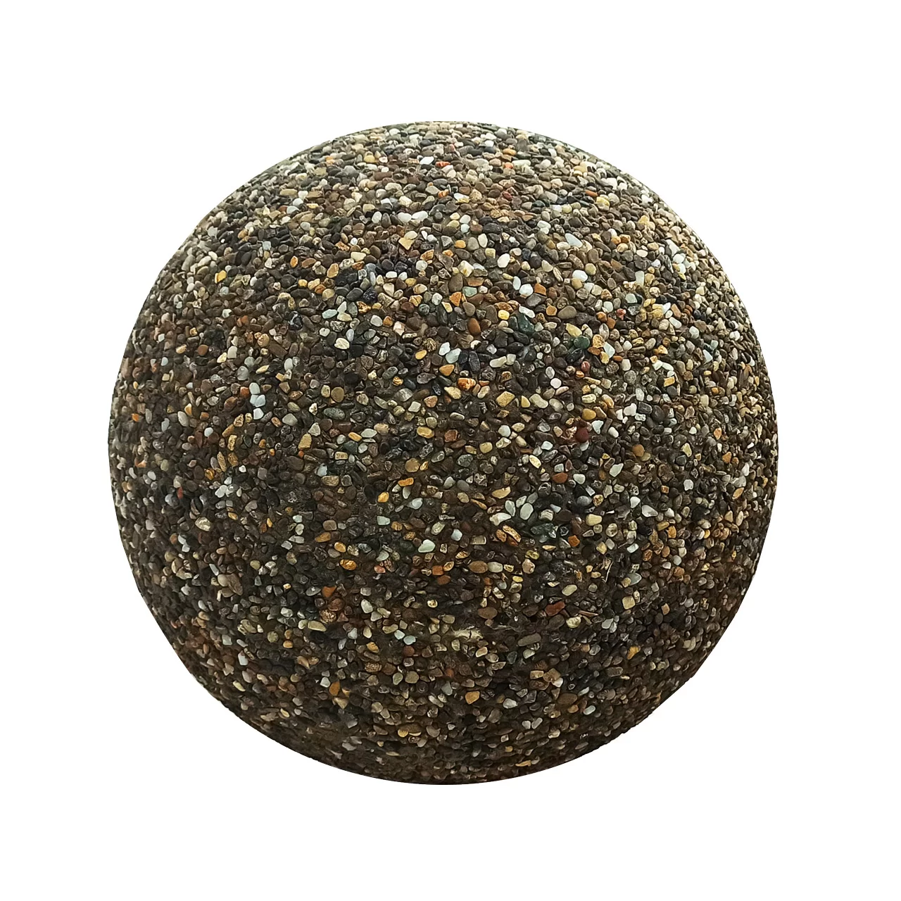 Bolard sferic din beton cu aspect piatra naturala 25 cm California