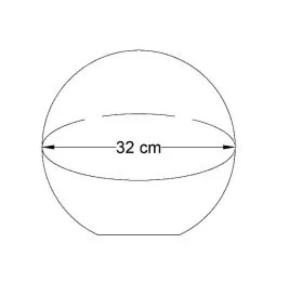 Bolard 32 cm din beton sferic cu piatra naturala California