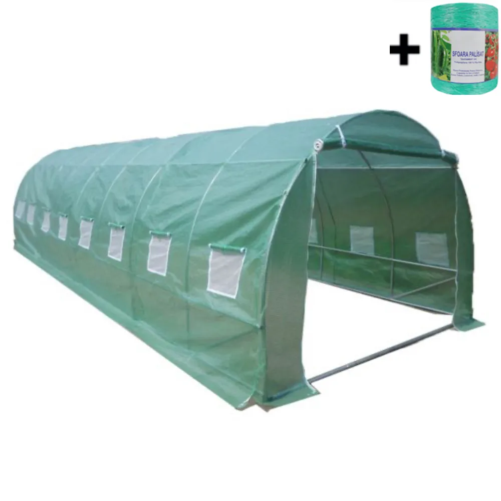 Solar gradina 6×10 cu țeavă de 38×1,2 mm profesional Eden + ata de palisare CADOU