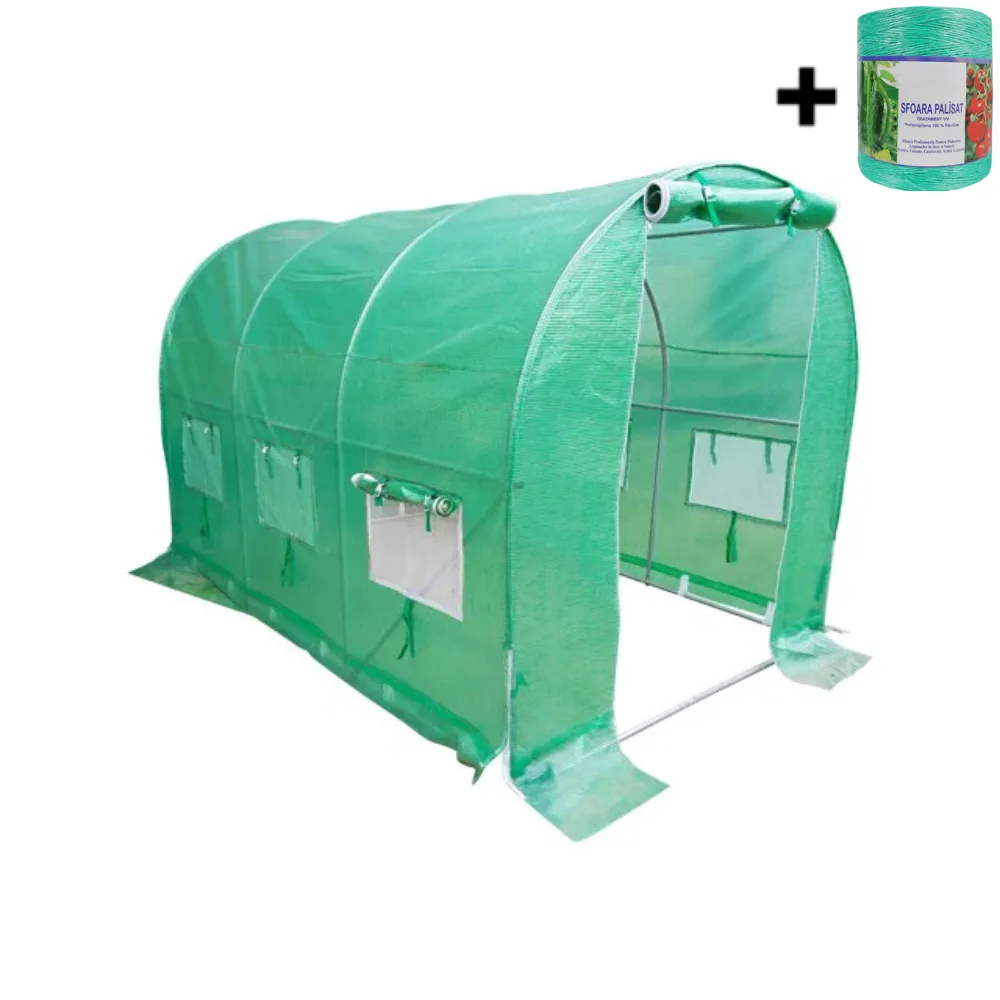 Solar de gradina 2×3 m profesional Eden + ata de palisare CADOU