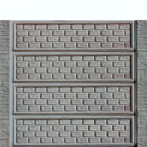 Gard beton Compact Donatti inaltime 2 m, cu stalpi cu model