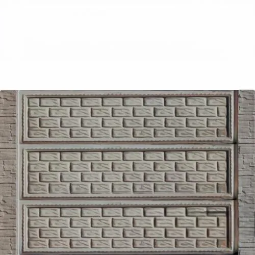 Gard beton Compact Donatti inaltime 1,5 m, cu stalpi cu model