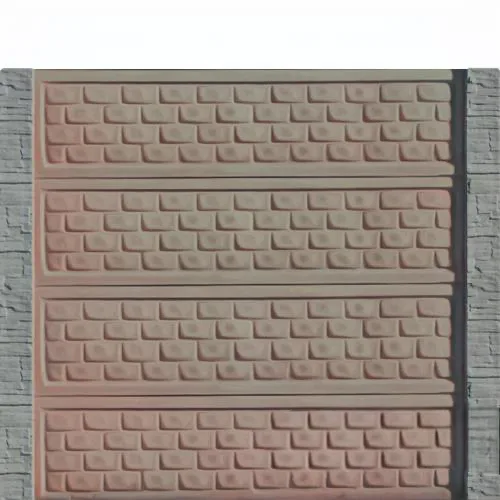 Gard beton Compact Jupiter inaltime 2 m, cu stalpi cu model