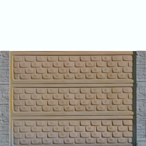 Gard beton Compact Jupiter inaltime 1,5 m, cu stalpi cu model