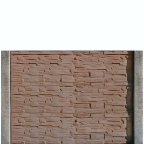 Gard beton Compact Luna inaltime 1,5 m, cu stalpi drepti