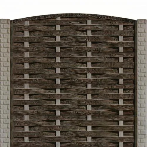 Panou gard beton Saturn inaltime 2 m, cu stalpi cu model