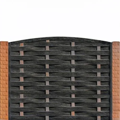 Panou gard beton Saturn inaltime 1,5 m, cu stalpi cu model