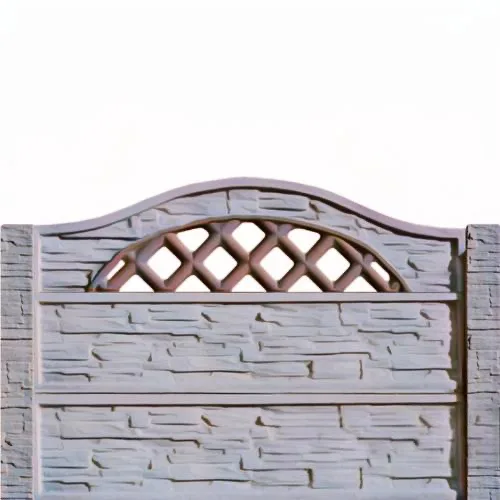 Gard beton Vega inaltime 1,5 m, cu stalpi cu model