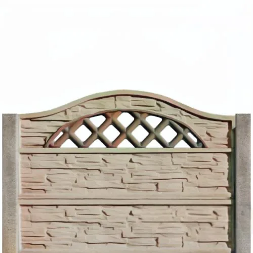 Gard beton Vega inaltime 1,5 m, cu stalpi drepti