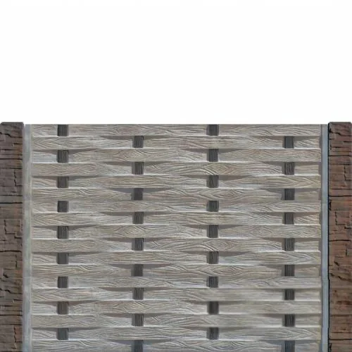 Gard beton Neptun inaltime 1,5 m, cu stalpi cu model