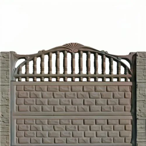 Gard beton Uranus inaltime 1,5 m, cu stalpi cu model