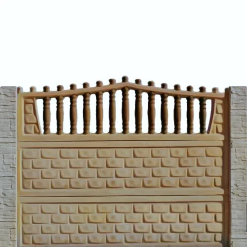 Gard beton Jupiter inaltime 1,5 m, cu stalpi cu model