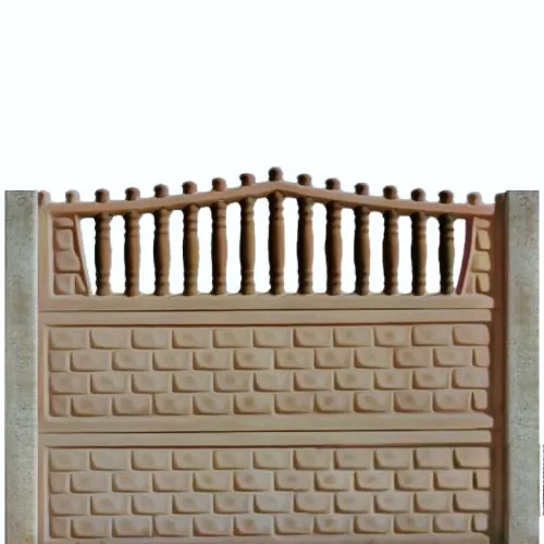 Gard beton Jupiter inaltime 1,5 m, cu stalpi drepti