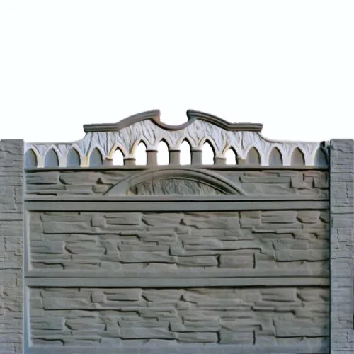 Gard beton Venus inaltime 1,5 m, cu stalpi cu model