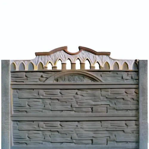 Gard beton Venus inaltime 1,5 m, cu stalpi drepti