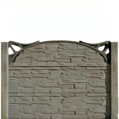 Panou gard beton Luna inaltime 1,5 m, cu stalpi drepti