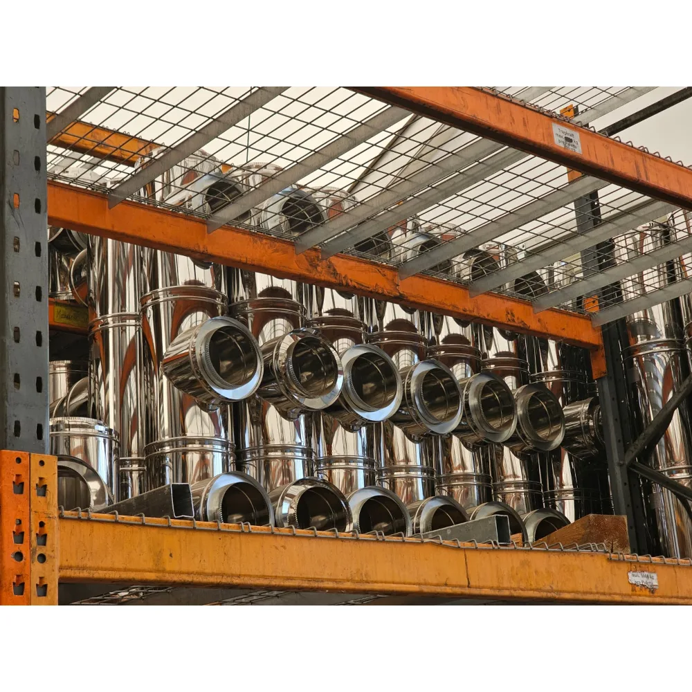 Kit cos de fum din inox, h 5 m, ø 160 mm, suspendat