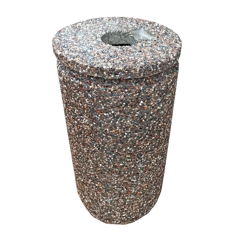 Cos gunoi stradal 42,5×79 cm din beton cu scrumiera Ohio