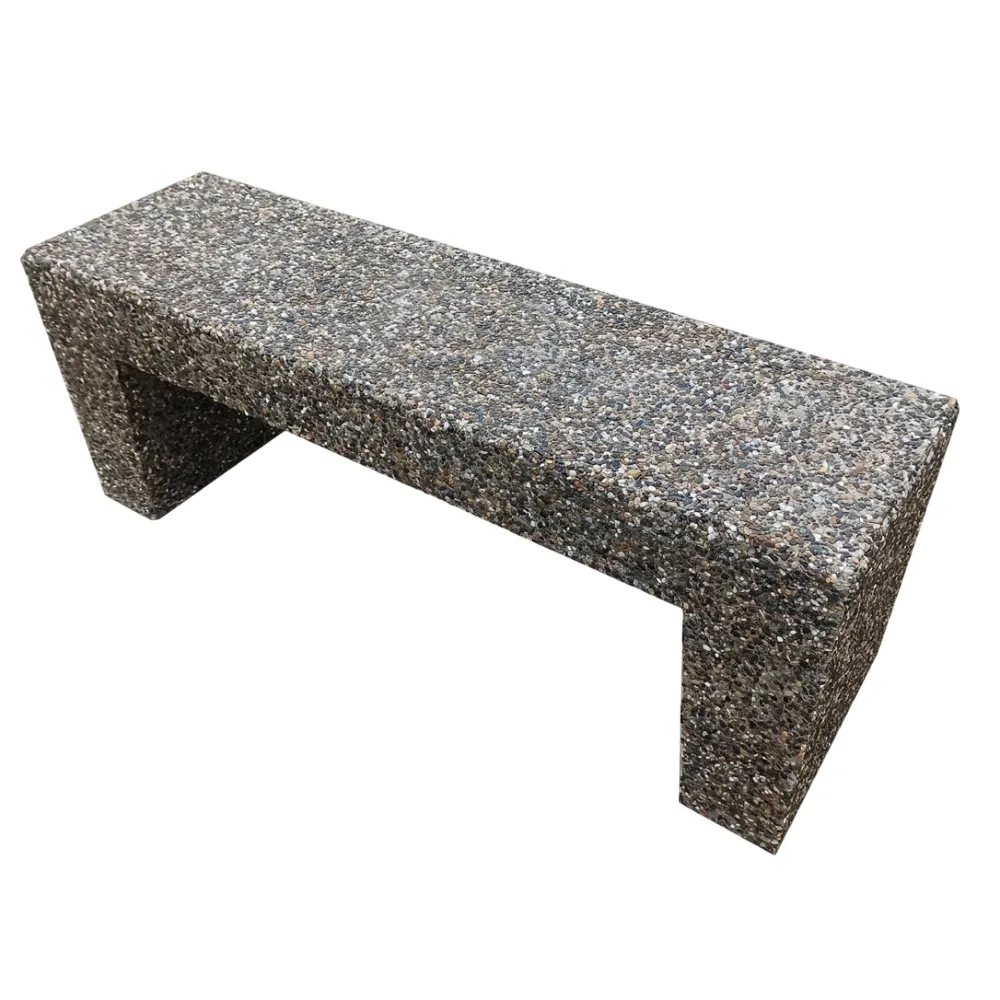 Banca din beton cu aspect de piatra Colorado